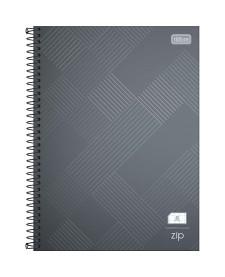 imagem principal do produto Caderno Quadriculado 7x7 mm Espiral Capa Dura Universitário Zip 80 Folhas