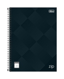 imagem principal do produto Caderno Quadriculado 7x7 mm Espiral Capa Dura Universitário Zip 96 Folhas