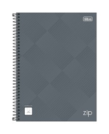 imagem principal do produto Caderno Quadriculado 7x7 mm Espiral Capa Dura Universitário Zip 96 Folhas