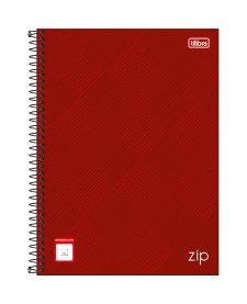 imagem principal do produto Caderno Quadriculado 7x7 mm Espiral Capa Dura Universitário Zip 96 Folhas