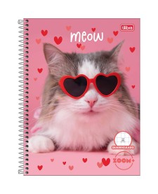 imagem principal do produto Caderno Quadriculado 7x7 mm Espiral Capa Dura Universitário Zoom+ 96 Folhas