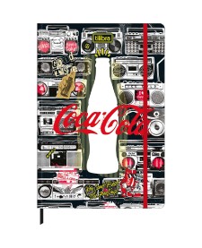 imagem principal do produto Caderno Sem Pauta Costurado Capa Dura Fitto G Coca-Cola 80 Folhas