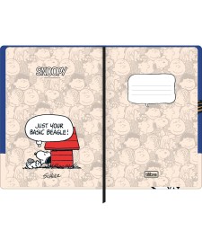 imagem de detalhe produto Caderno Sem Pauta Costurado Capa Dura Fitto G Snoopy 80 Folhas