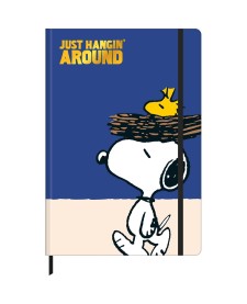 imagem principal do produto Caderno Sem Pauta Costurado Capa Dura Fitto G Snoopy 80 Folhas