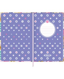 imagem de detalhe produto Caderno sem Pauta Costurado Capa Dura Fitto G Trend Floral 90 gramas 80 Folhas
