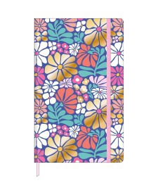 imagem principal do produto Caderno sem Pauta Costurado Capa Dura Fitto G Trend Floral 90 gramas 80 Folhas