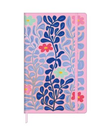 imagem principal do produto Caderno sem Pauta Costurado Capa Dura Fitto G Trend Floral 90 gramas 80 Folhas