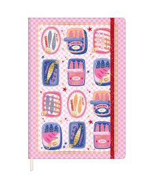 imagem principal do produto Caderno sem Pauta Costurado Capa Dura Fitto G Trend Sweet 90 gramas 80 Folhas