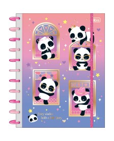 imagem principal do produto Caderno Tilidisco Capa Dura Universitário 10 Matérias Lovely Friend 160 Folhas