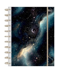 imagem principal do produto Caderno Tilidisco Capa Dura Universitário 10 Matérias Magic 160 Folhas	