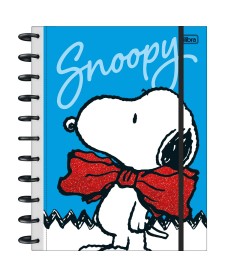 imagem principal do produto Caderno Tilidisco Capa Dura Universitário 10 Matérias Snoopy 160 Folhas.