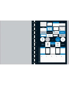 imagem de detalhe produto Caderno Tilidisco Capa Dura Universitário Connect 10 Matérias Académie Preto 160 Folhas