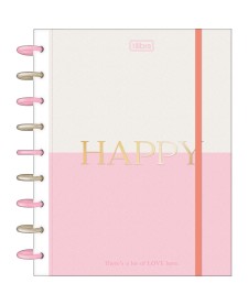 imagem principal do produto Caderno Tilidisco Colegial 10 Matérias Happy 160 Folhas