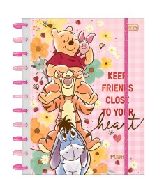 imagem principal do produto Caderno Tilidisco Universitário 10 Matérias Pooh 160 Folhas