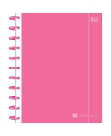 imagem principal do produto Caderno Tilidisco Universitário Connect 10 Matérias Académie Rosa 160 Folhas
