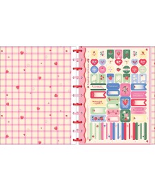 imagem de detalhe produto Caderno Tilidisco Universitário Connect 10 Matérias Be Berry! 160 Folhas