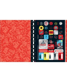 imagem de detalhe produto Caderno Tilidisco Universitário Connect 10 Matérias Coca-Cola 160 Folhas