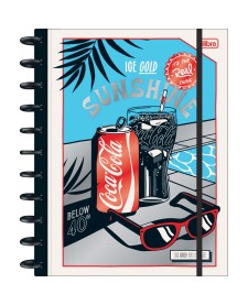 imagem principal do produto Caderno Tilidisco Universitário Connect 10 Matérias Coca-Cola 160 Folhas