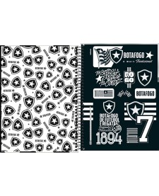 imagem de detalhe produto Caderno Universitário Capa Dura 10 Matérias Botafogo 160 Folhas