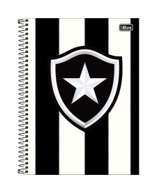 imagem principal do produto Caderno Universitário Capa Dura 10 Matérias Botafogo 160 Folhas