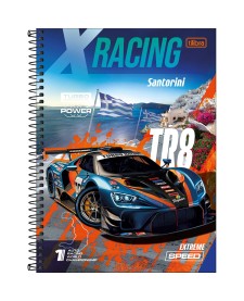 imagem principal do produto Caderno Universitário Capa Dura X-Racing 20 Matérias 320 Folhas