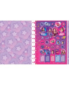 imagem de detalhe produto Caderno Universitário Tilidisco 10 Matérias Emilly Vick 160 Folhas