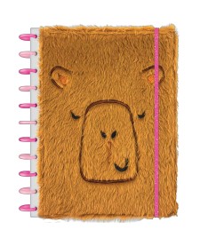 imagem principal do produto Caderno Universitário Tilidisco 10 Matérias Pelúcia CapyClub 160 Folhas