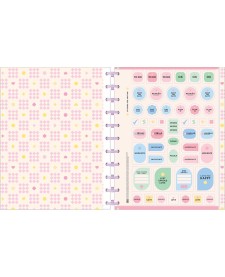 imagem de detalhe produto Caderno Universitário Tilidisco Connect 10 Matérias Happy 160 Folhas