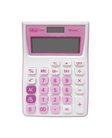 imagem principal do produto Calculadora de Bolso 12 Dígitos Grande TC04 Rosa