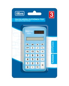 imagem de detalhe produto Calculadora de Bolso 8 Dígitos Pequena TC21 Azul
