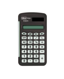 imagem principal do produto Calculadora de Bolso 8 Dígitos Pequena TC21 Preta