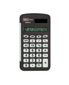 imagem principal do produto Calculadora de Bolso 8 Dígitos Pequena TC21 Preta