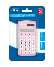 imagem de detalhe produto Calculadora de Bolso 8 Dígitos Pequena TC21 Rosa