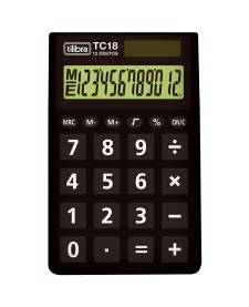 imagem de detalhe produto Calculadora de Bolso TC18 Preta - Tilibra