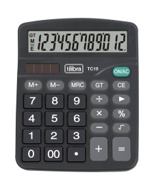 imagem principal do produto Calculadora de Mesa 12 Dígitos TC19 Preta