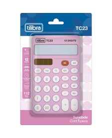 imagem de detalhe produto Calculadora de Mesa TC23 Rosa Claro