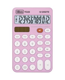 imagem principal do produto Calculadora de Mesa TC23 Rosa Claro