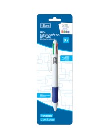 imagem de detalhe produto Caneta Esferográfica 0.7mm RC4 Cores Blister - Sortido