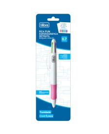 imagem de detalhe produto Caneta Esferográfica 0.7mm RC4 Cores Fun Blister - Sortido