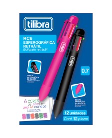 imagem de detalhe produto Caneta Esferográfica 0.7mm RC6 Cores