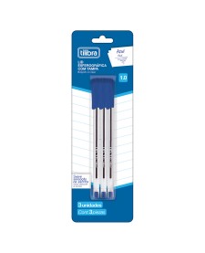 imagem principal do produto Caneta Esferográfica 1.0mm Lid Azul - Blister com 3 unidades