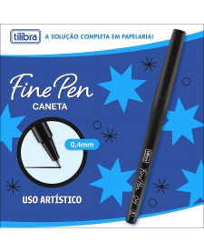 imagem de detalhe produto Caneta Fine Pen 0.4mm Preta