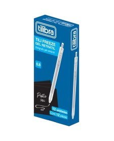imagem de detalhe produto Caneta Gel Retrátil 0.8mm Tili Freeze Prata