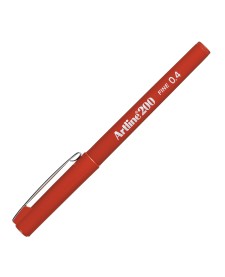 imagem principal do produto Caneta Hidrográfica 0.4mm EK-200 Artline Vermelha-Escura