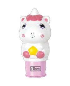 imagem de detalhe produto Carimbo de Adesivos Unicórnio com 50 Adesivos