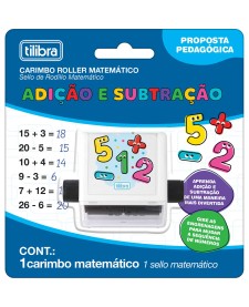 imagem principal do produto Carimbo Roller Matemático - Adição e Subtração