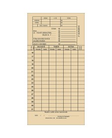 imagem de detalhe produto Cartao de Ponto Mensal TA - 100 Folhas