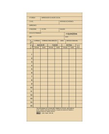 imagem principal do produto Cartao de Ponto Mensal TA - 100 Folhas