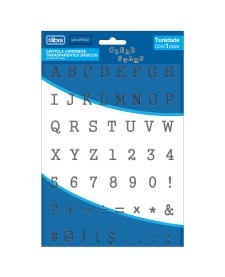 imagem principal do produto Cartela Carimbos Transparentes Básicos - Blister com 1 Unidade