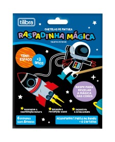 imagem principal do produto Cartelas de Pintura Mágica - Espaço - 6 unidades